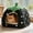Black, variant on Guinea Pig Hideout House with Washable Removable Cover - Warm Cozy Small Animal House for Guinea Pigs, Pygmy Rabbits, Chinchillas, Ferrets - Portable Indoor Pet Cave Bed with Fleece Mat