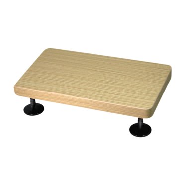 funtasica Support de Haut-Parleur de Bureau en Bois Antidérapant Robuste pour Cinéma Maison Support de Haut-Parleur Blanc P