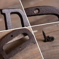 thumbnail image 4 of 3 inch Vintage Decorative Cast Iron Metal Alphabet Letters Wall Sign Hanging Address Name Sign Letter(R), 4 of 5