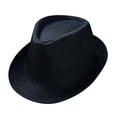 thumbnail image 1 of WEIYLL Chapeaux de Soleil pour Femmes Hommes Unisexe Rétro Jazz Uni Britannique Voyage Fedora Pare-Soleil à Calotte Rigide Visières Casquette, 1 of 3