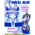 thumbnail image 4 of ORUYROP Floral Embroidered, Underwire, G-String, Garter Belt, 4 Pieces Lingerie, 4 of 7