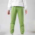 thumbnail image 5 of CHUANK Kids Boys Girls Sweatpants Workout Pants High Waisted Drawstring Trackpants Cinch Bottom Trousers, 5 of 5