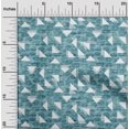 thumbnail image 1 of oneOone Cotton Cambric Elf Green Fabric Texture & Triangle Geometric Craft Projects Decor Fabric Printed By The Yard 42 Inch Wide, 1 of 4