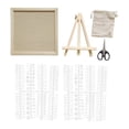 thumbnail image 2 of Tnarru Letter Board Desk Ornament, Changeable Message Board with Letters Numbers & Symbols for Restaurant Hotel Farmhouse Decor Khaki, 2 of 8