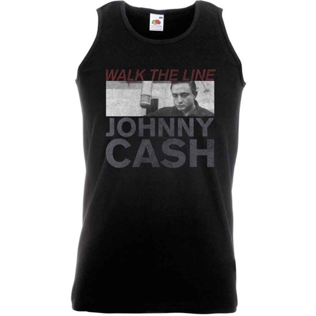 Johnny Cash Unisex Vest T-Shirt Studio Shot