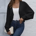 thumbnail image 4 of Timegard Cardigan Sweaters for Women Cropped Knit Jackets Open Front Long Sleeve Shrugs Fall Winter Fashion, 4 of 6