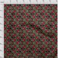 thumbnail image 3 of oneOone Cotton Poplin Fabric Leaves & Floral Block Print Sewing Fabric BTY 56 Inch Wide, 3 of 4