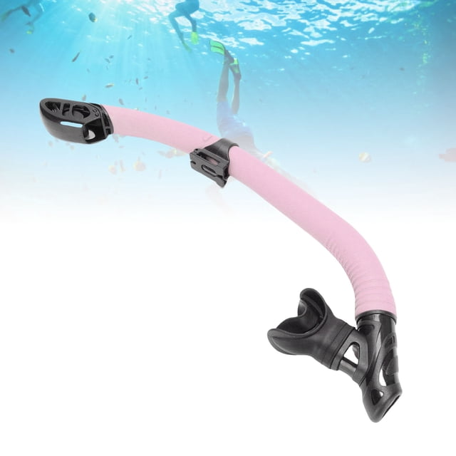 Tuba de Plongée, Respiration Facile Double Fonction Humide Entièrement Sec avec Valve de Morsure pour Apnée