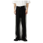 Mens Jeans Men's Slim Fit Jeans Straight Leg Stretch Comfort Tie Dye Denim Jeans for Men Jeans Homme Black XS