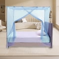 thumbnail image 1 of Birdeem Bed Canopy Mosquito Net,Pop Up Design with One Side Opening Canopy Netting for Twin Bed Indoor Outdoor Use,Easy Setup No Bed Frame Needed for Home and Room Decoration, 1 of 7