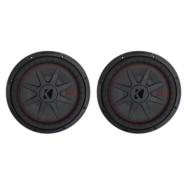 (2) Kicker 48CWRT122 COMPRT12 2000W 12 Pouces PVC 2-Ohm Subwoofers Peu Profonds pour Voiture sous-Vêtements