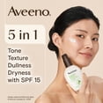 thumbnail image 2 of Aveeno Positively Radiant Daily Moisturizer SPF 15 - Face Lotion with Soy Formula for Dry Skin, Hypoallergenic & Oil-Free Lotion, Evens Tone & Texture, Non-Comedogenic Moisturizer for Face 120 ml, 2 of 10