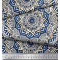 thumbnail image 3 of Soimoi Poly Georgette Fabric Moroccan & Mandala Kaleidoscope Decor Fabric Printed Yard 42 Inch Wide, 3 of 3