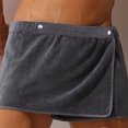thumbnail image 1 of mmirethe Wearable Shower Wrap Short Pants Adjustable And Soft For Comfortable Bath Time Men Bath Towel Dark blue, 1 of 6