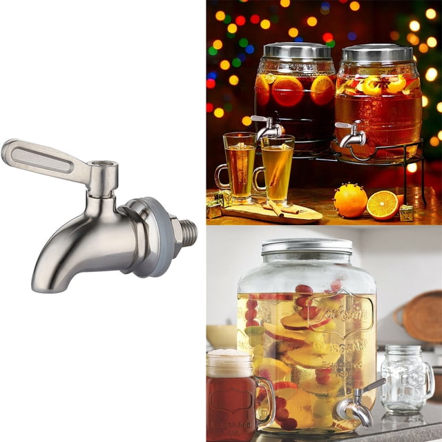 Stainless Steel Beverage Dispenser Replacement Faucet Spigot for Water Wine Beer Containers