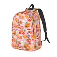 thumbnail image 1 of Easygdp Funny Food for Durable Canvas Laptop Backpack - Adjustable Shoulder Strap, Large Capacity, Fits 15-17in Laptops, for School, Work, Travel-Small, 1 of 5