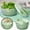 green, variant on Vegetable Dehydrator Basket, ABS Manual Salad Spinner, Fruit Dryer Container, Multi-purpose Wash Basin, Reusable Kitchen Strainer, Water Draining