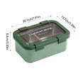thumbnail image 3 of Amzcrzy Bento Lunch Boxes Lunch Box Compartment Lunch Box for Office Workers Temperature Lightweight Students with Rice Divider Stainless Steel Insulation Lunch Box Organization and Storage, 3 of 6