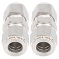 thumbnail image 2 of Raccord de Compression en Acier Inoxydable, Adaptateur de Tube de Compression, 1000Psi Double Ferrule Réducteur Droit 2 Pcs pour Fabrication de Navires Automobile 1/2, 2 of 8