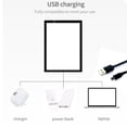thumbnail image 3 of Baohd A4 Tracing Light Box Portable LED Light Table Tracer Board Dimmable Brightness Light Pad Black1, 3 of 6