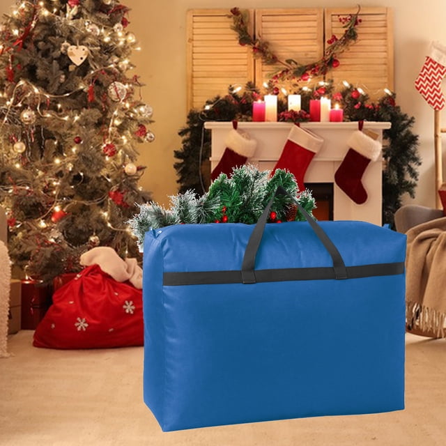 LSLJS Holiday Large Storage Bags, Moving Bags, Christmas Tree Storage Bags, Wreath Storage Bags, Oxford Cloth Clothes Storage Bags, Luggage Storage