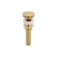 thumbnail image 1 of DROP Bath and Kitchen DR091046 Gold Pop-Up Bathroom Sink Drain with Overflow, 1 of 4