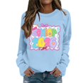 thumbnail image 3 of Zhanying Womens Funny Sweatshirt Crew Neck Drop Shoulder Pullover Relaxed Fit Long Sleeve Sweater Tops Fall Outfits Basic Tees, 3 of 6