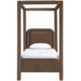 thumbnail image 3 of Meridian Furniture Salina Lit Simple Rembourré en Velours Brun, 3 of 11