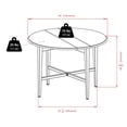 thumbnail image 5 of Hannah Double Drop Leaf Dining Table, Light Oak - 34942, 5 of 5