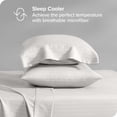 thumbnail image 3 of Bare Home Ultra-Soft Sheet Set - Premium 1800 Collection - Deep Pockets - 4-Pieces - California King, Pinstripe - Stone/White, 3 of 8
