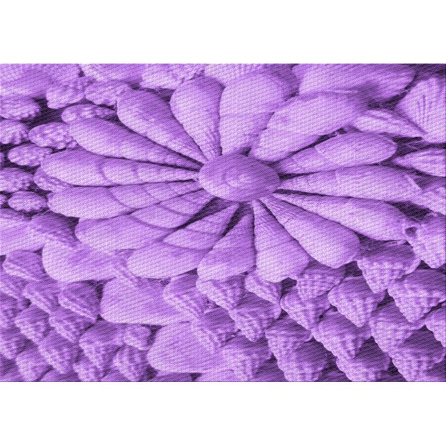 Ahgly Tapis Rectangulaire Lavable en Machine Intérieur Transitionnel Violet Violet, 7 Pieds x 10 Pieds