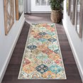 thumbnail image 1 of Hasoo 2' x 6' Runner Rug for Hallways Floral Washable Non Slip Kitchen Mat Indoor Orange Carpet, 1 of 5