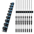 thumbnail image 4 of Fishing Pole Rack Wall Mounted Fishing Rod Holder Vertical 9 Rod Rack for Garage, 4 of 10
