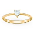 thumbnail image 2 of Heart Birthstone Ring - Aquamarine (March), 2 of 6