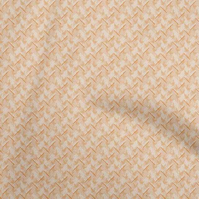 oneOone Cotton Jersey Orange Fabric Chevron Craft Projects Decor Fabric Printed By The Yard 58 Inch Wide