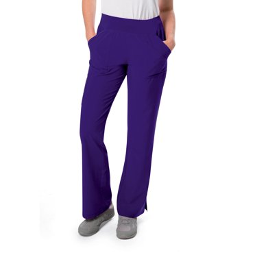 Landau Pantalon de Sarrau ProFlex pour Femmes : 4 Poches, Coupe Moderne Ajustée, Taille Yoga Extensible, Jambe Droite Sarraus Médicaux 2043