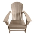 thumbnail image 2 of Traditional Resin Wood Adirondack Chair in Weathered Brown, 2 of 3