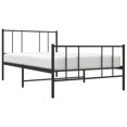 thumbnail image 3 of vidaXL Metal Bed Frame with Headboard and Footboard Black 100x200 cm, 3 of 5