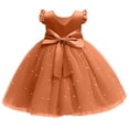 thumbnail image 4 of RXIRUCGD 2025 Vêtements d'Été pour Enfants Robe Bouffante en Maille Unie pour Filles Robe de Performance Formelle pour Filles, 4 of 4