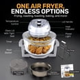 thumbnail image 4 of Granitestone Big Boss 16Qt Large Glass Air Fryer Non Toxic Family Sized Large Halogen Oven Cooker Air Fryer, 4 of 8