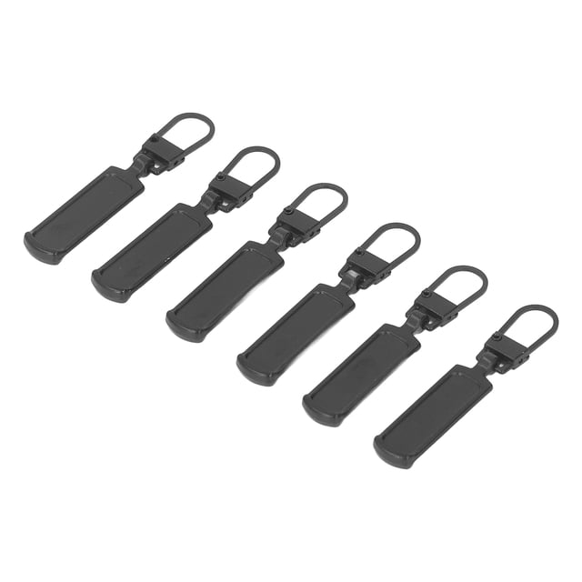 Zipper Pull Tab, Detachable Stainless Steel Metal Zipper Head For Clothing Black