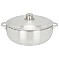 thumbnail image 1 of Chef Pro Commercial Grade Aluminum Caldero Stock Pot, 7.4 Quarts, Silver, with Lid, 1 of 6