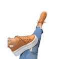 thumbnail image 3 of Woobling Chaussures Décontractées Antidérapantes pour Femmes Marche Bout Rond Plateforme Légères Kaki 5.5, 3 of 4