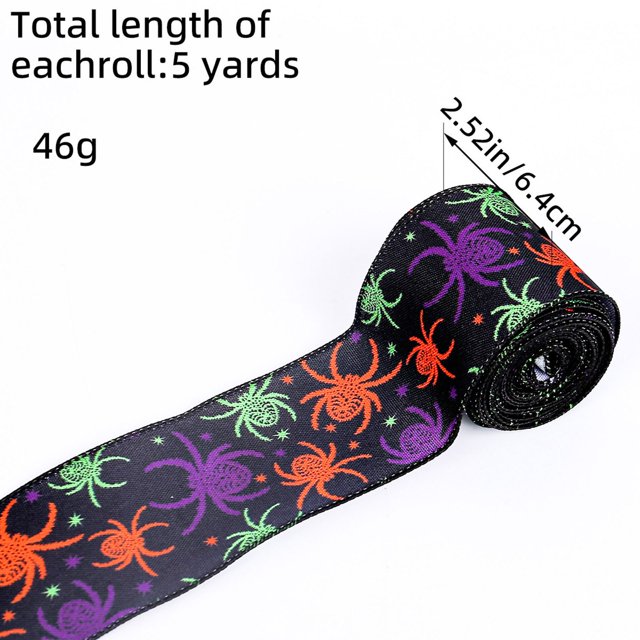 Qocolhg Halloween Decorations Indoor Outdoor, Halloween Printed Ribbon Party Decoration Ribbon Decorations Ribbon Materials, Fall Thanksgiving Home Decor