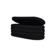 thumbnail image 4 of Fuji 49" Upholstered Oval Storage Bench Ebony Black Boucle, 4 of 6