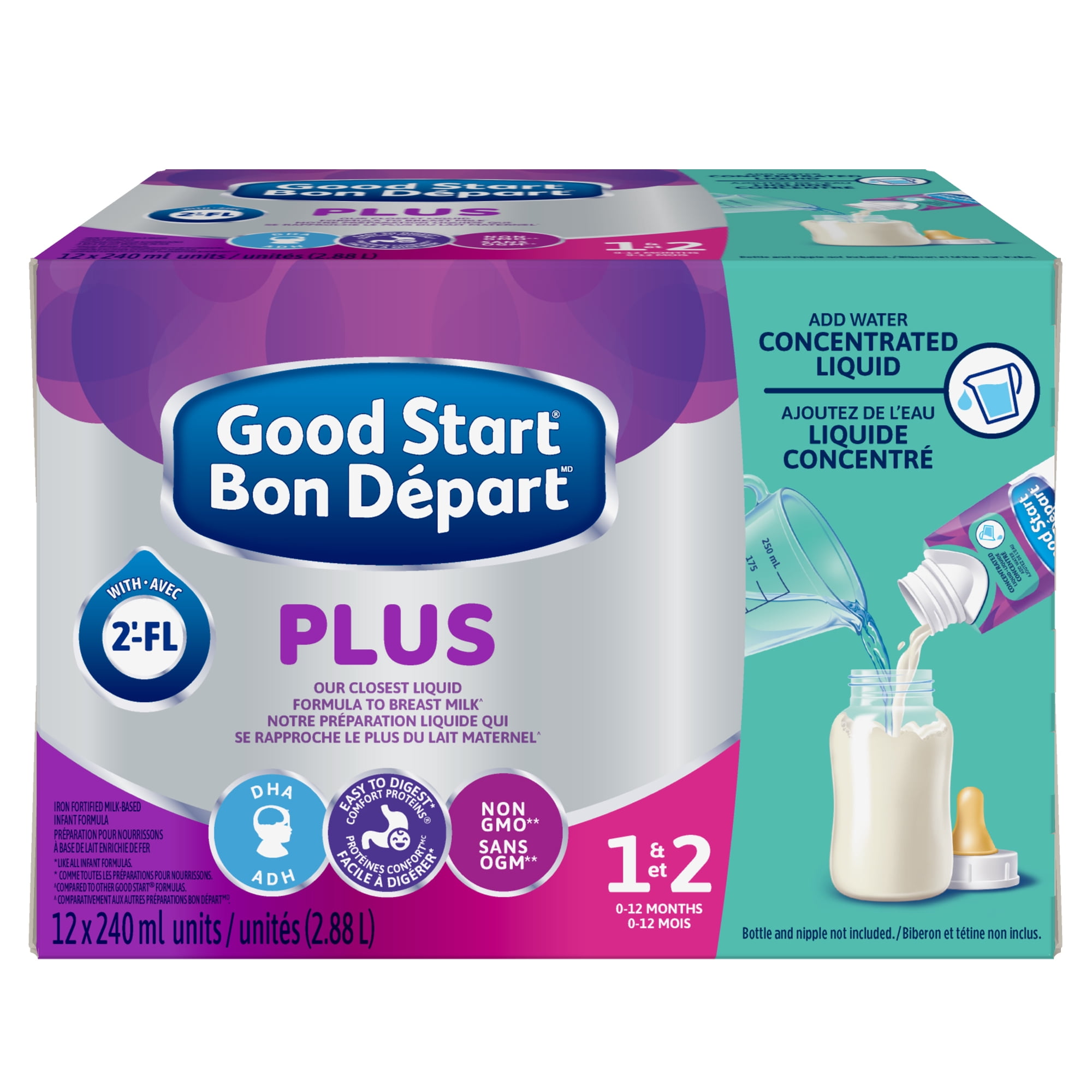 Good Start Plus 1 Baby Formula, Infant Formula, 0-12 months, 12x240ml Ceoncentrated Liquid units