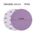 thumbnail image 2 of Unique Bargains 15 Pack 5-Inch Purple Sanding Discs 800 Grits Hook & Loop Professional Aluminum Oxide Sandpaper, 2 of 6