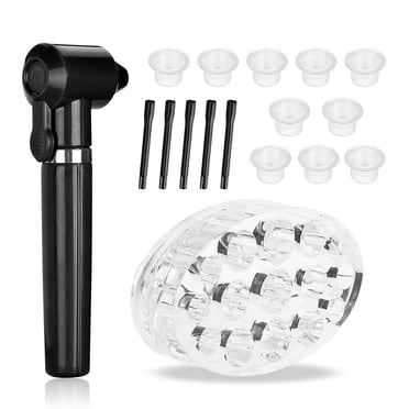 Tattoo Color Blender Kits Diverse 3500rpm Tattoo Oval Color Holder Set Complete Tattoo Ink Pigment Mixer with Mixing Sticks for Makeup Eyebrow