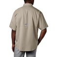 thumbnail image 3 of PFG Tamiami II Short Sleeve Shirt, 3X, Fossil, 3 of 9