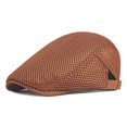 thumbnail image 4 of Fgnfyis Femme Été Mince Rétro Ajouré en Maille Respirante Ajustable Casquette de Soleil Chapeaux pour Femmes Brun, 4 of 4